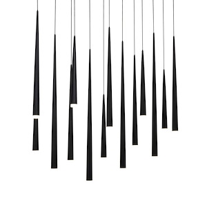 Cascade - 98W 14 LED Pendant-37 Inches Tall and 10 Inches Wide - 1344182