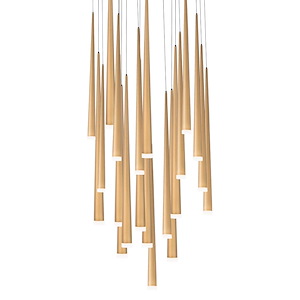 Cascade-158W 21 LED Round Chandelier in Modern Style-26 Inches Wide by 28 Inches High - 880617