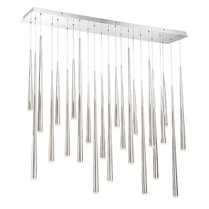 Cascade-173W 23 LED Linear Chandelier in Modern Style-12 Inches Wide by 28 Inches High - 880604