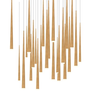 Cascade - 182W 25 LED Pendant-37 Inches Tall and 28 Inches Wide - 1344183