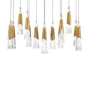 Kilt - 110.9W 14 LED Pendant-16 Inches Tall and 10 Inches Wide - 1344190