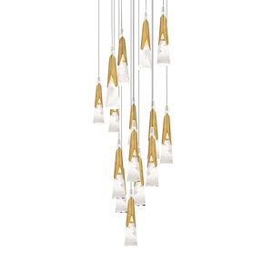 Kilt - 118.4W 15 LED Pendant-16 Inches Tall and 23 Inches Wide - 1344191