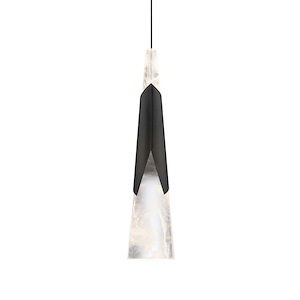 Kilt - 8.3W 1 LED Mini Pendant-16 Inches Tall and 4 Inches Wide - 1344195