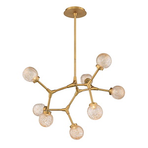 Catalyst-15W 8 LED Chandelier in Contemporary Style-28 Inches Wide by 19 Inches High - 970495