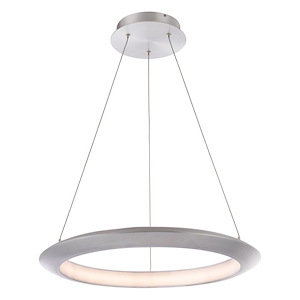 The Ring-21.6W  1 LED Chandelier in Transitional Style-24 Inches Wide by 2 Inches High - 1045334