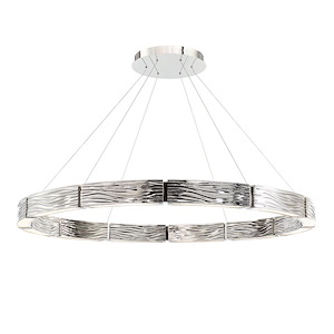 Zelda-75W 12 LED Chandelier in Contemporary Style-48 Inches Wide by 3.3 Inches High - 1334214
