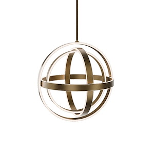 Kinetic - 40.9W 1 LED Pendant-18 Inch Tall and 18 Inch Wide - 1376620
