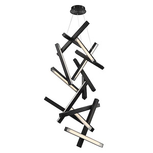 Chaos-80W 15 LED Vertical Chandelier in Mid-Century Modern Style-28 Inches Wide by 75 Inches High - 880629