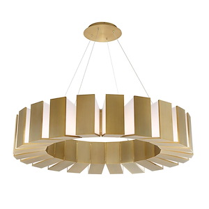 Chronos-65W 22 LED Chandelier in Mid-Century Modern Style-50 Inches Wide by 10 Inches High - 970673