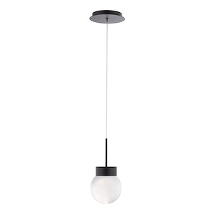 Double Bubble-9W 1 LED Pendant in Contemporary Style-5.13 Inches Wide by 6 Inches High - 970515