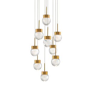 Double Bubble - 35W 9 LED Pendant-5.5 Inches Tall and 17 Inches Wide - 1344229