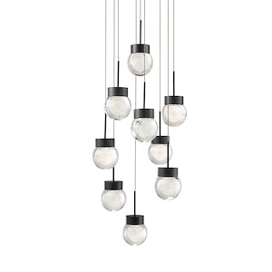 Double Bubble - 35W 9 LED Pendant-5.5 Inches Tall and 17 Inches Wide - 1344229