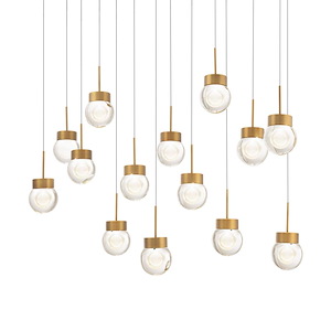 Double Bubble - 41W 14 LED Pendant-5.5 Inches Tall and 10 Inches Wide - 1344231