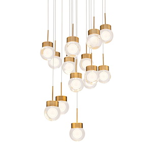 Double Bubble - 41W 15 LED Pendant-5.5 Inches Tall and 23 Inches Wide - 1344232