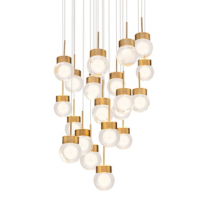 Double Bubble - 70W 21 LED Pendant-5.5 Inches Tall and 26 Inches Wide - 1344233