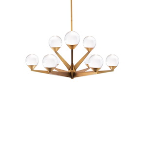Double Bubble - 37W 9 LED Chandelier In Transitional Style-12.25 Inches Tall and 23.88 Inches Wide - 1107058