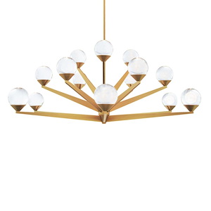 Double Bubble - 44W 15 LED Chandelier In Transitional Style-17.63 Inches Tall and 42 Inches Wide - 1107059
