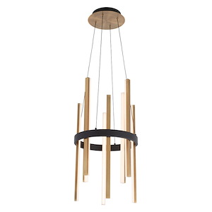 Harmonix-46.5W 1 LED Chandelier in Mid-Century Modern Style-14 Inches Wide by 26 Inches High - 1223681