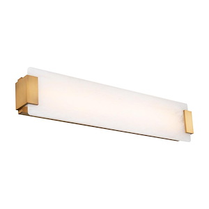 Quarry-40W 1 LED Alabaster Bath Vanity in Traditional Style-3 Inches Wide by 6 Inches High - 970586