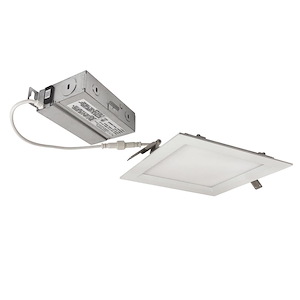 E-Series Flin - 13.5W LED 6 Inches Square Downlight-1.25 Inches Tall and 7 Inches Wide - 1311704