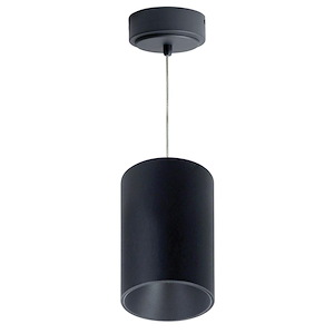 iLENE Series - 40W LED Confort Dim 5 Inches Mini Cylinder Cable Mount with Triac/ELV and 0-10V Dimming-7.13 Inches Tall and 5.5 Inches Wide - 1313992