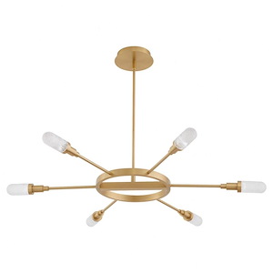 Sperano - 30W 6 LED CCT Selectable Chandelier-44 Inches Tall and 3 Inches Wide - 1344110