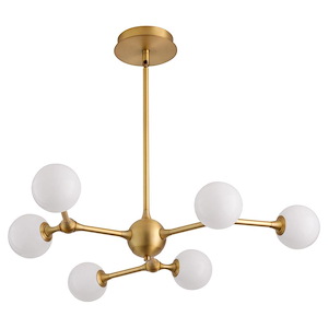 Orbe - 18W 6 LED Chandelier-5 Inch Tall and 29.5 Inch Wide - 1388305