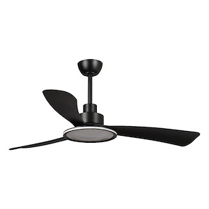 Bohemian - 3 Blade Ceiling Fan with Light Kit-19 Inch Tall and 52 Inch Wide - 1376022