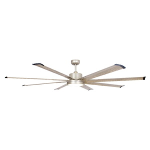 Sparkstone Street 8 Blade Ceiling Fan with Light Kit 72 Inch Wide - 1377505