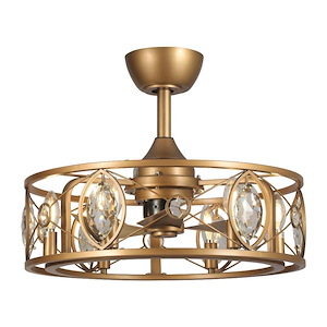 Daybright Drive 6 Light Fandelier 10 Inch Tall and 22 Inch Wide - 1377579