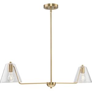 Anya - 2 Light Linear Pendant-9.13 Inch Tall and 7.13 Inch Wide - 1377762