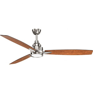 Gaze - Wide - Ceiling Fan - 1 Light - Handheld Remote in Urban Industrial and Farmhouse style - 60 Inches wide by 13.13 Inches high - 675039