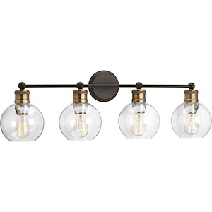 Hansford - 4 Light - Sphere Shade in Coastal style - 33.5 Inches wide by 10.88 Inches high - 621247