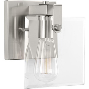 Glayse - 1 Light - Beveled Shade in Luxe and Modern style - 7 Inches wide by 8.38 Inches high - 687619