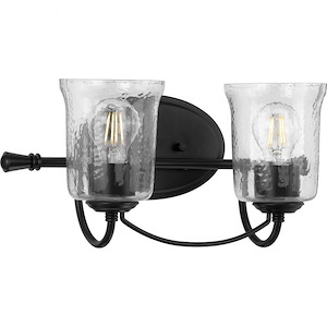 Bowman - 2 Light - Bell Shade in Coastal style - 16.38 Inches wide by 7.75 Inches high - 930100