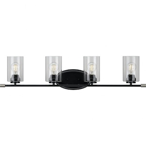 Riley - 4 Light - Cylinder Shade in Modern style - 34.38 Inches wide by 8.25 Inches high - 930215
