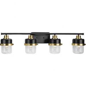 Beckner - 4 Light Bath Vanity In Mid-Century Modern Style-8.37 Inches Tall and 6.37 Inches Wide - 1302176