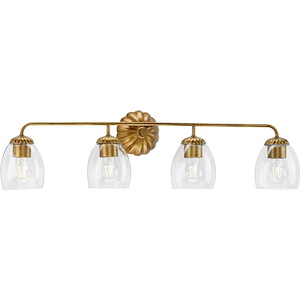 Quillan - 4 Light Bath Vanity In Modern Style-8.5 Inches Tall and 6.62 Inches Wide - 1325207