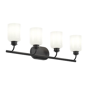 Reines - 4 Light Opal Bath Vanity-9.5 Inch Tall and 31.75 Inch Length - 1428479