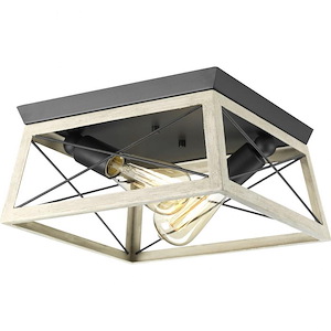Briarwood - 2 Light Flush Mount in Coastal style - 12 Inches wide by 6 Inches high - 621225