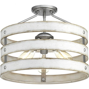 Gulliver - Close-to-Ceiling Light - 3 Light in Coastal style - 17 Inches wide by 13.5 Inches high - 614869