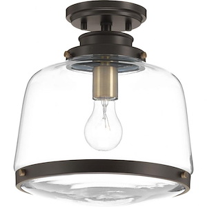 Judson - Close-to-Ceiling Light - 1 Light in Farmhouse style - 11 Inches wide by 12 Inches high - 687690