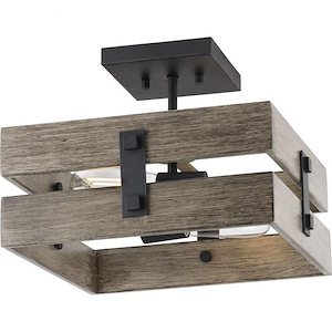 Hemsworth - Close-to-Ceiling Light - 2 Light in Coastal style - 13.5 Inches wide by 10.13 Inches high - 930165