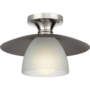 Trimble - 1 Light Semi-Flush Mount In Industrial Style-7.25 Inches Tall and 12 Inches Wide - 1302167