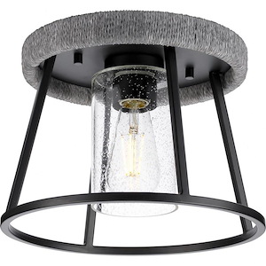 Laramie - 1 Light Flush Mount In Rustic Modern Style-8.5 Inches Tall and 12 Inches Wide - 1302205