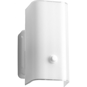 White Glass - 1 Light in Transitional style - 4.25 Inches wide by 7.5 Inches high - 6784