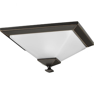 Clifton Heights - Close-to-Ceiling Light - 1 Light - Inverted Shade in Modern Craftsman and Farmhouse style - 12.5 Inches wide by 6.13 Inches high - 930283
