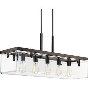 Glayse - Chandeliers Light - 5 Light - Beveled Shade in Luxe and Modern style - 36.75 Inches wide by 15.75 Inches high - 687732
