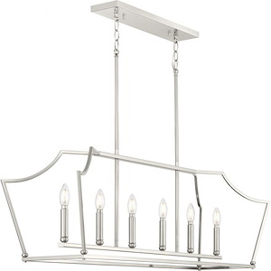 Parkhurst - 6 Light Island In New Traditional Style-15.13 Inches Tall and 13 Inches Wide - 1100787