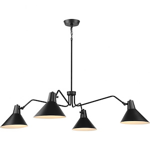 Trimble - 4 Light Chandelier In Industrial Style-11.12 Inches Tall and 54.12 Inches Wide - 1302559